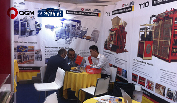 Máquina bloquera QGM ZENITH en la 14ª Exposición Internacional de Materiales de Construcción de Indonesia